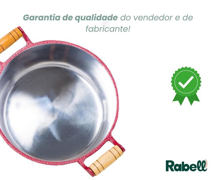 Imagem de Jogo de panelas aluminio fundido 2 peças de 22cm vermelho