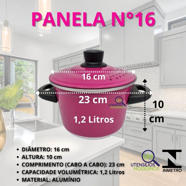 Imagem de Jogo de Panelas Alumínios Rosa Pink 5 pçs + Kit Espatulas