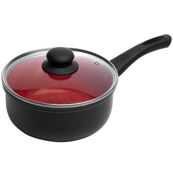 Imagem de Jogo de Panelas Antiaderente Cerâmica Cooktop Fogão Indução Kit 5 Peças Conjunto