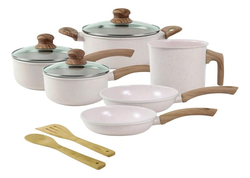 Jogo De Panelas Antiaderente Cerâmico Indução Fundo Triplo Tuut Ecoglid 8 Peças Jogo De Panelas Antiaderente Cerâmico Indução Fundo Triplo Tuut Ecoglid 8 Peças