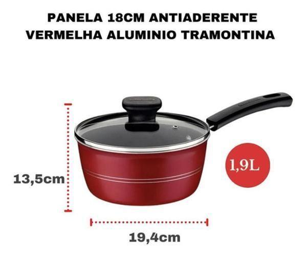 Imagem de Jogo De Panelas Antiaderente Tramontina Kit 2 Peças Sicilia