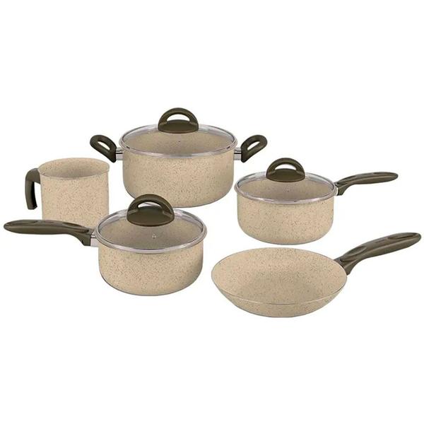Jogo de Panelas Brinox Alumínio Antiaderente 5 Peças Suprema Jogo de Panelas Brinox Alumínio Antiaderente 5 Peças Suprema