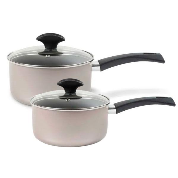 Jogo de Panelas Brinox Antiaderente Ceramic Life Essence Champanhe - 5 Peças Imagem de Jogo de Panelas Brinox Antiaderente Ceramic Life Essence Champanhe - 5 Peças