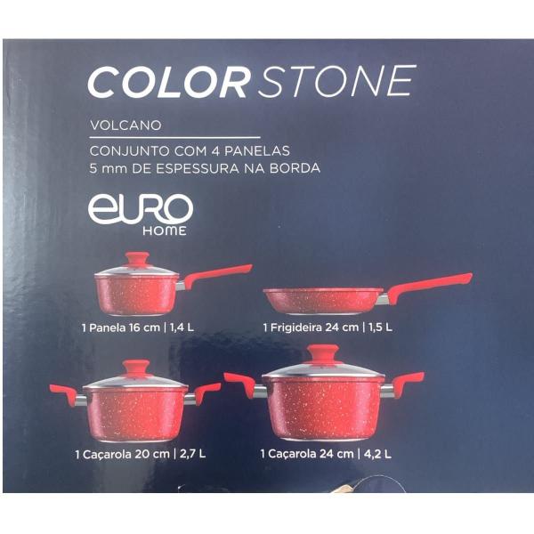 Imagem de Jogo De Panelas Color Stone Volcano 4 Peças Euro Home