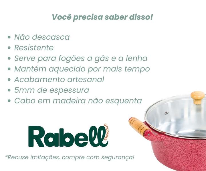 Imagem de Jogo de panelas de aluminio fundido 18 e 20 cm vermelho