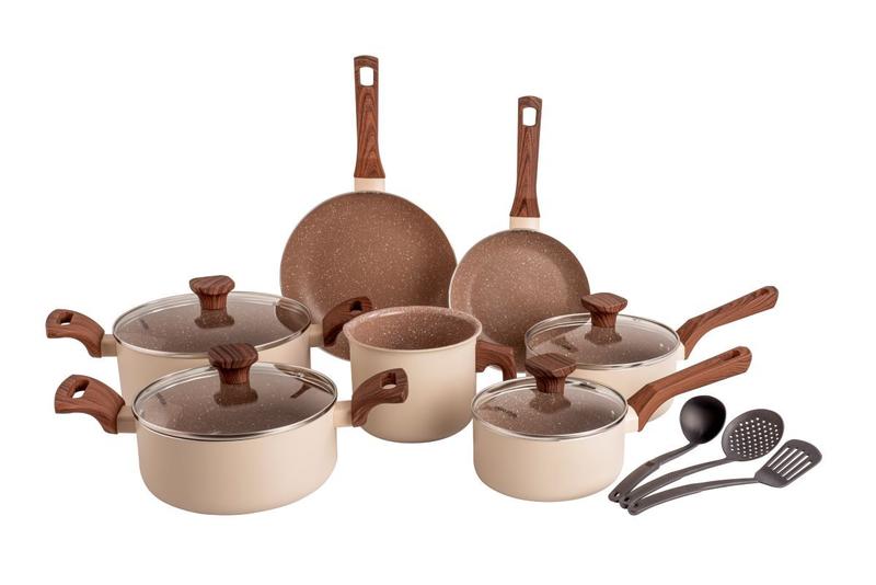 Jogo De Panelas Fogão Indução Antiaderente Cerâmica 10 Peças Mimo Crema Jogo De Panelas Fogão Indução Antiaderente Cerâmica 10 Peças Mimo Crema