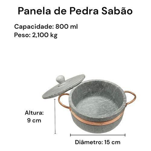 Imagem de Jogo De Panelas Pedra Sabão Premium Exclusivo 11 Peças