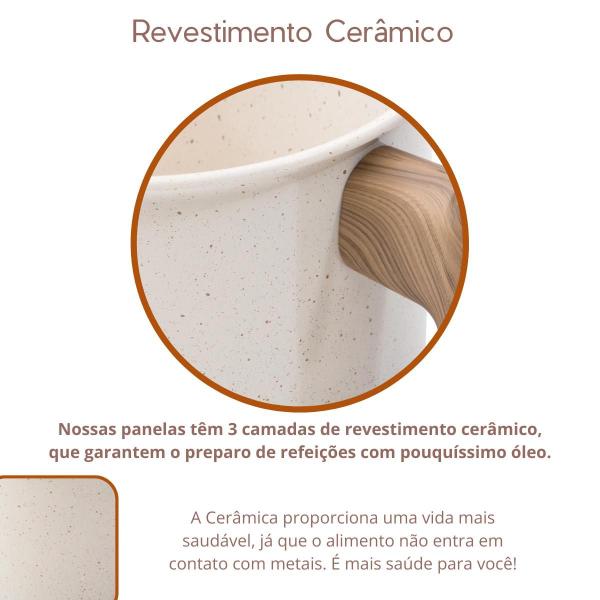 Imagem de Jogo de Panelas Premium 14 Peças Revestimento Cerâmico Antiaderente Indução