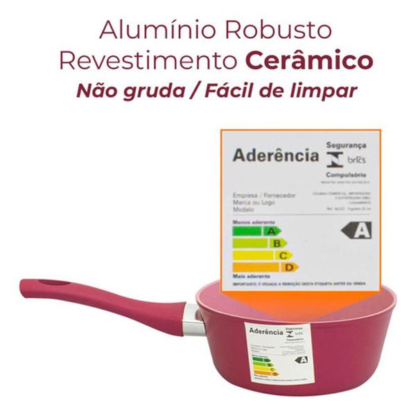 Jogo de panelas viena Pink 5 peças cerâmica de alta qualidade - casambiente Imagem de Jogo de panelas viena Pink 5 peças cerâmica de alta qualidade