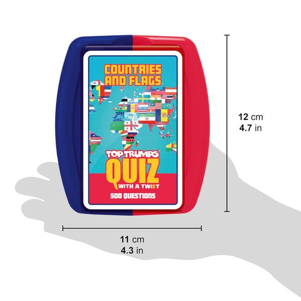 Imagem de Jogo de perguntas e respostas Top Trumps Countries and Flags Kids 2+ Players