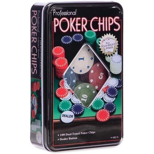 Imagem de Jogo de poker 100 fichas profissional