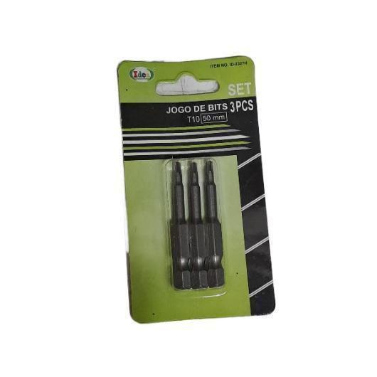 Imagem de Jogo De Pontas Bits Torx (Torque)T10 Com 50Mm 3 Peças - Idea