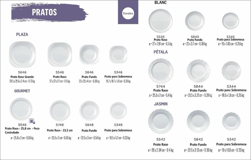 Imagem de Jogo De Prato Astral 04 Pratos Sobremesa -19cm Vidro