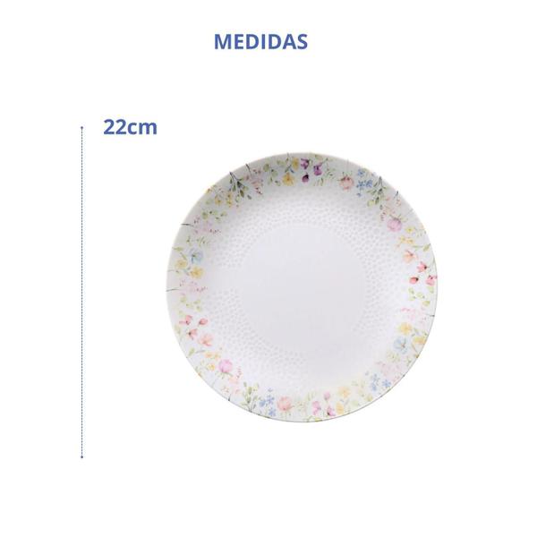 Imagem de Jogo De Pratos Fundo 22Cm 4 Pcs Porcelana Artemis Tramontina