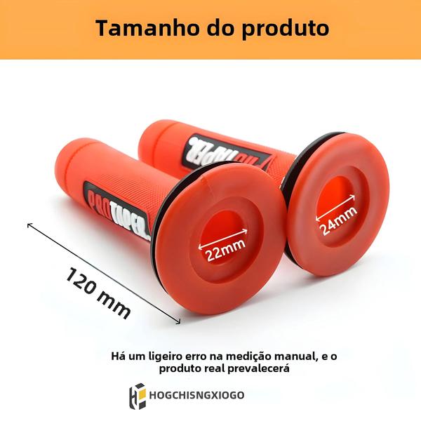 Imagem de Jogo de Punhos de Guidão de Moto 7/8" - Gel Borracha para CRF, EXC, YZF, Protaper