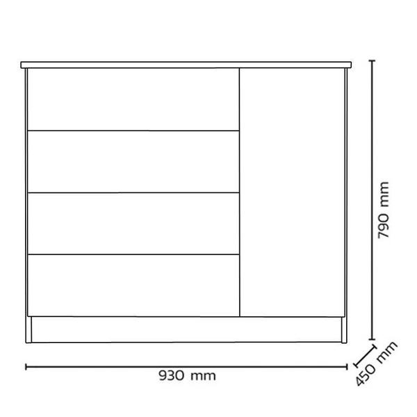 Imagem de Jogo de Quarto Doce Sonho Guarda Roupa, Berço e Cômoda Sapateira Branco - Qmovi