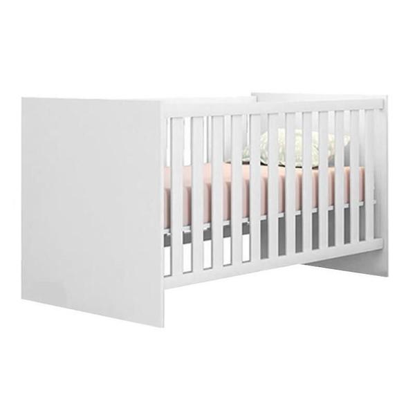 Imagem de Jogo de Quarto Infantil com Berço Mini Cama Americano e Cômoda Trocador Doce Sonho Branco - FbABY