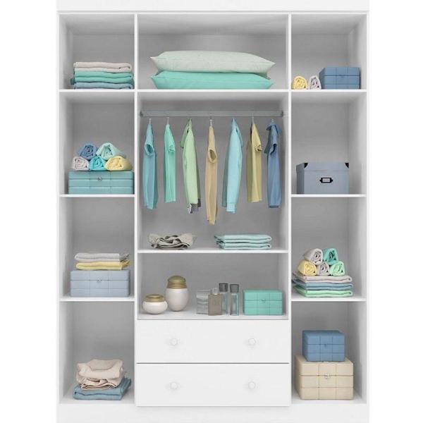 Imagem de Jogo de Quarto Infantil MDF Old Clean Berço Mini Cama c/ Perfil Doce Sonho c/ Roupeiro e Cômoda - Bela Móveis