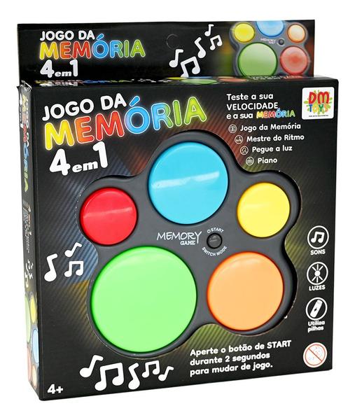 Imagem de Jogo De Raciocinio E Da Memória Eletrônico 4 Em 1 Dm Toys