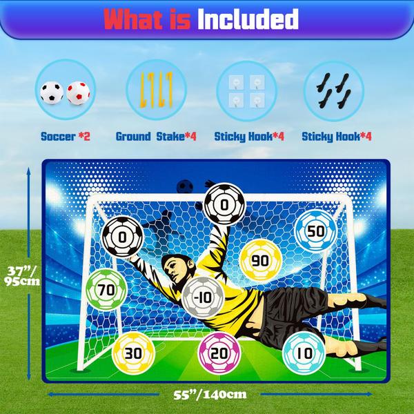 Imagem de Jogo de salão Soccer Set Helsort com gol e 2 bolas para crianças de 3 a 12 anos