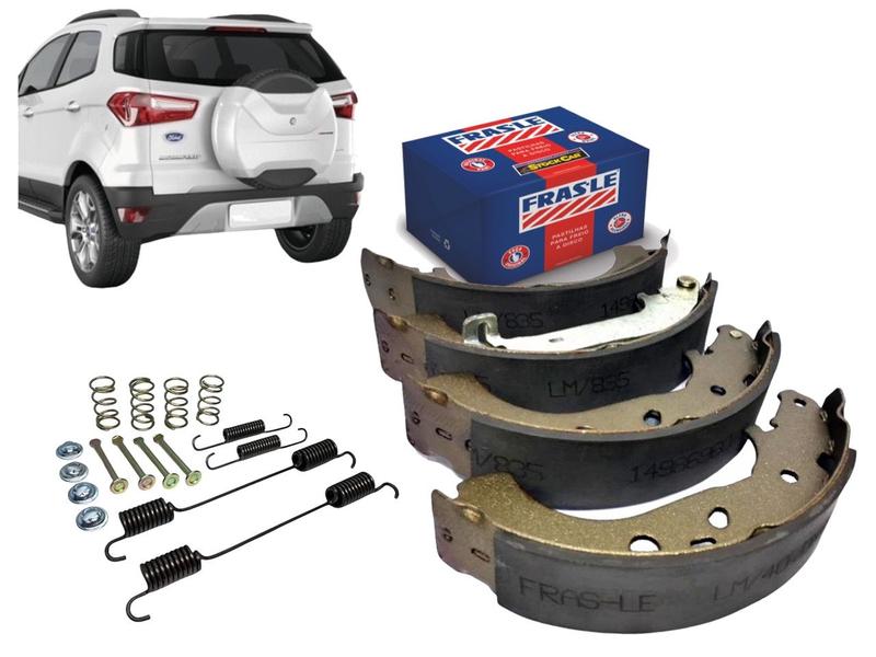 Imagem de Jogo de Sapatas de Freio Nova Ecosport 2012 a 2020 + Kit Reparo de Molas FRAS-LE