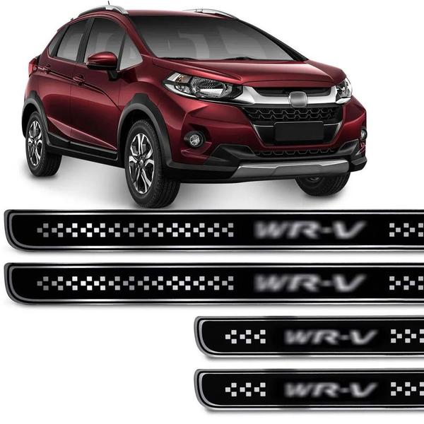 Imagem de Jogo De Soleira Resinada Honda Wr-v 2017 E 2018 Preta