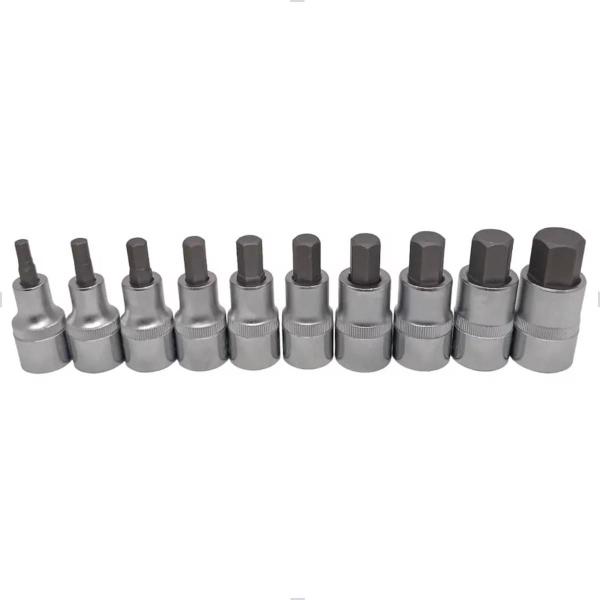 Imagem de Jogo De Soquete Allen 5 A 17 Mm Com Encaixe 1/2" 10 Peças R62558010 Gedore