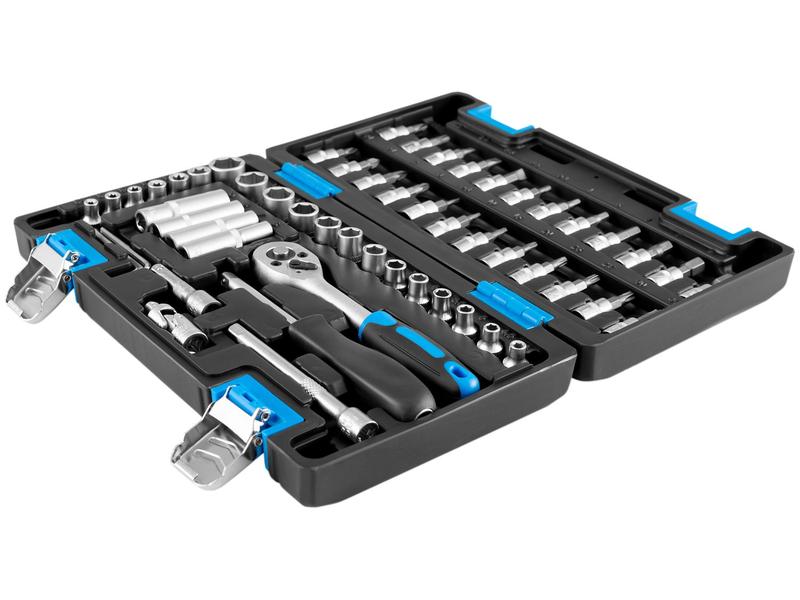 Jogo de Soquetes Sextavados 57 Peças Nell XWT0057 - Jogo de