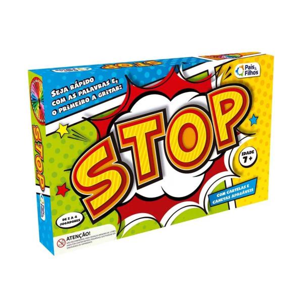 Imagem de Jogo de Stop Completo Infantil +7 Anos Diversão Lazer Entretenimento Pais e Filhos