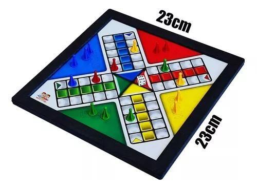 Imagem de Jogo De Tabuleiro 2 Em 1 Ludo E Sobe E Desce Pequeno 32X32Cm