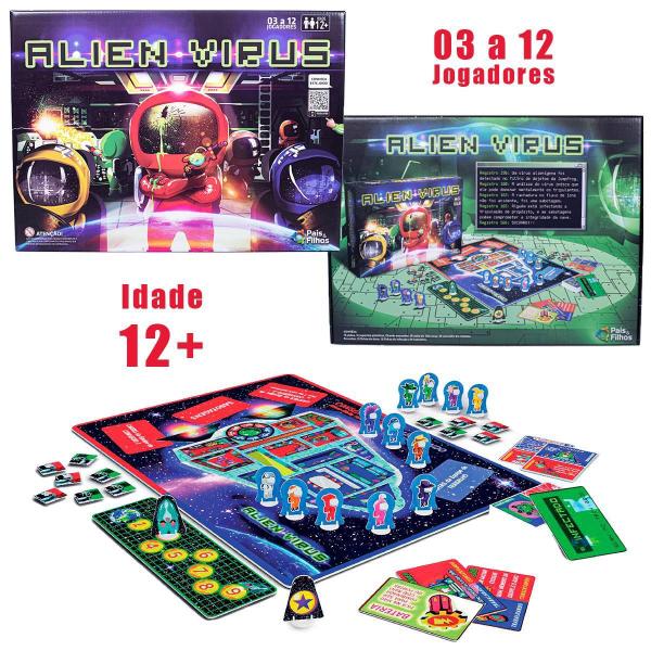 Imagem de Jogo De Tabuleiro Alien Virus Estratégia Brinquedo Infantil