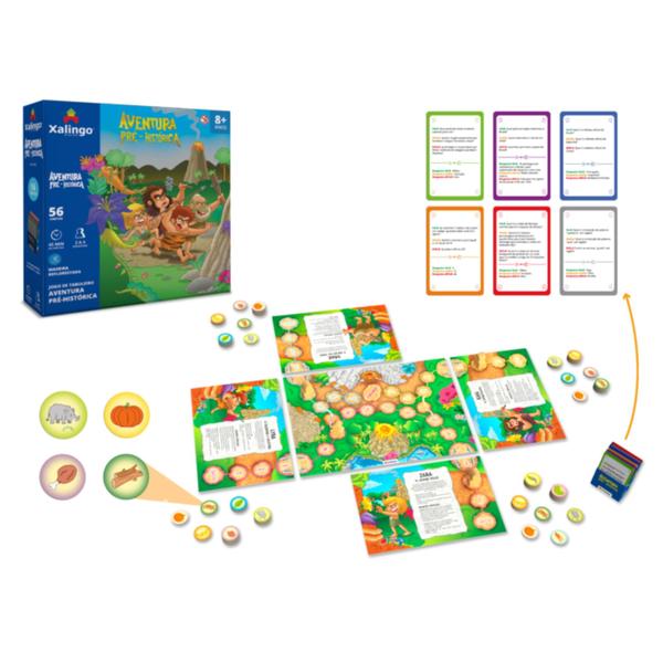 Jogo de Tabuleiro Aventura Pré-Histórica 6 Peças +8 anos Xalingo - 12721 Imagem de Jogo de Tabuleiro Aventura Pré-Histórica 6 Peças +8 anos Xalingo - 12721