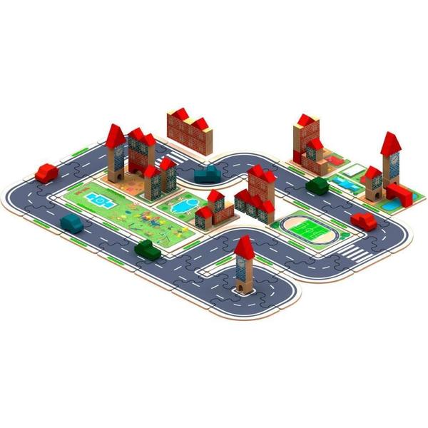 Imagem de Jogo De Tabuleiro Brincando De Eng.Cidade 90Pcs