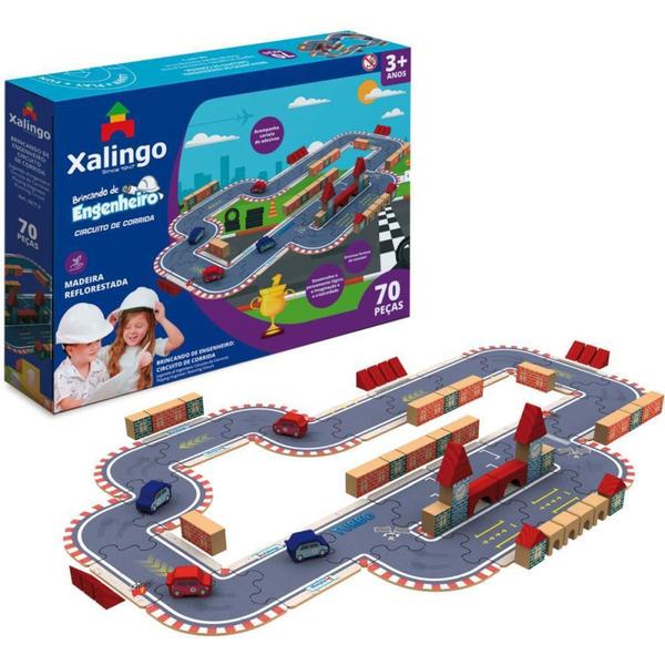 Imagem de Jogo de tabuleiro brincando eng.circuito corrida - XALINGO