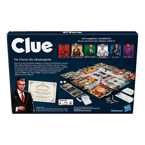 Jogo de Tabuleiro Clue Clássico F6420 - Hasbro Imagem de Jogo de Tabuleiro Clue Clássico F6420 - Hasbro