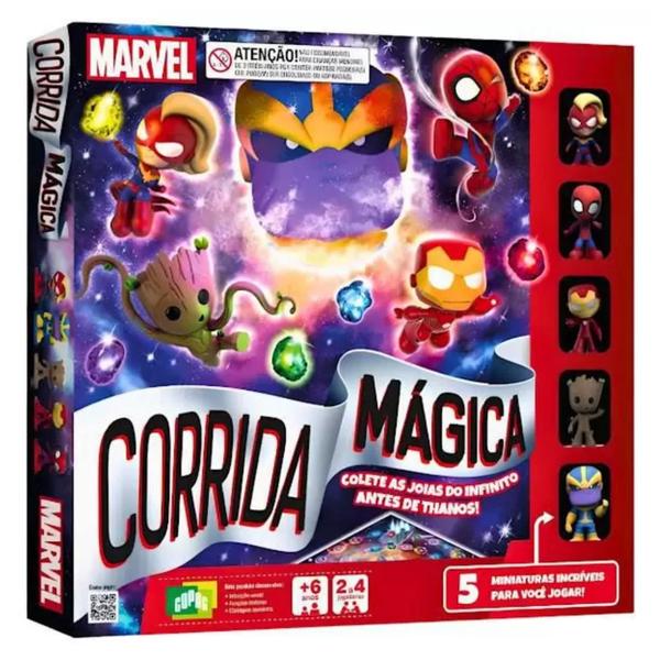 Imagem de Jogo De Tabuleiro Corrida Magica Marvel Copag - 7896192314260