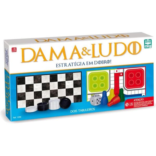 Imagem de Jogo de Tabuleiro Dama e Ludo (7896200710596)