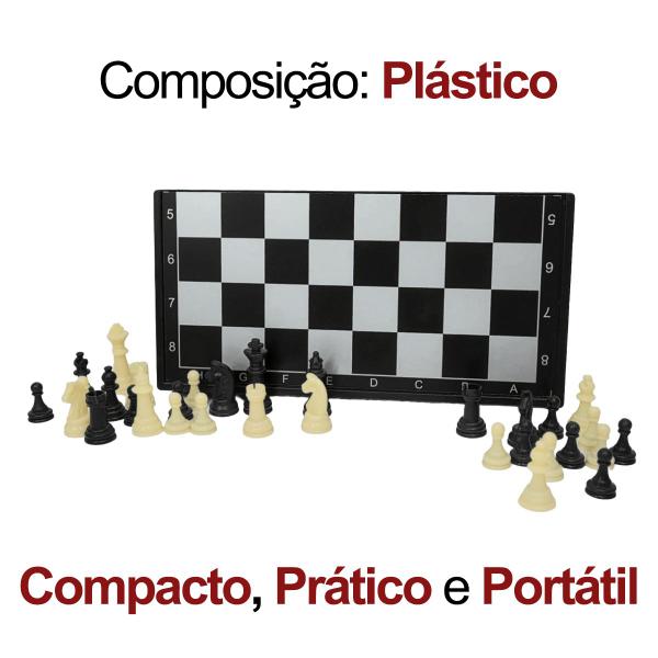 Jogo De Tabuleiro Dobrável 3 Em 1 RedStar 32 Peças Xadrez Magnético Dama Gamão ELJ0214 - Redstar Sport Imagem de Jogo De Tabuleiro Dobrável 3 Em 1 RedStar 32 Peças Xadrez Magnético Dama Gamão ELJ0214