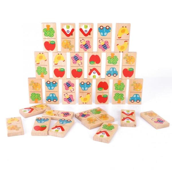 Jogo de tabuleiro Domino Wokex Garden Domino 28 peças para crianças Imagem de Jogo de tabuleiro Domino Wokex Garden Domino 28 peças para crianças