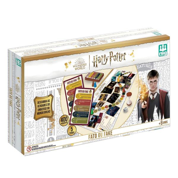 Imagem de Jogo De Tabuleiro Fato Ou Fake Harry Potter Nig Brinquedos Perguntas Do Universo Bruxo Wizarding Wolrd