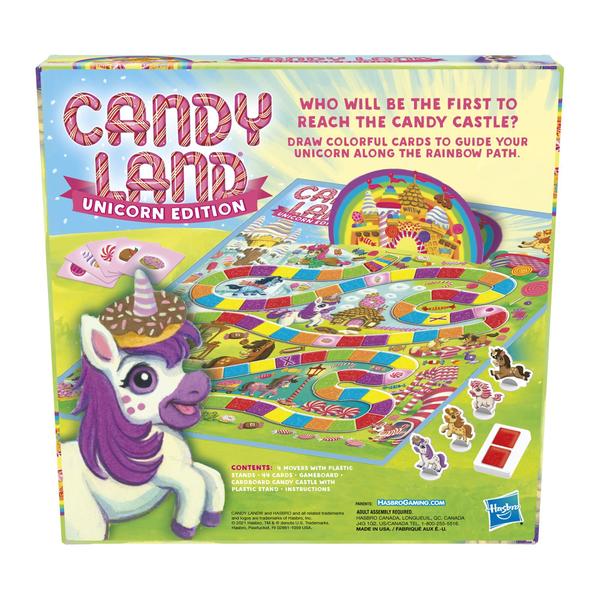 Imagem de Jogo de tabuleiro Hasbro Gaming Candy Land Unicorn Edition 3+ Years