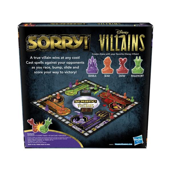 Imagem de Jogo de tabuleiro Hasbro Gaming Desculpe! Edição Disney Villains