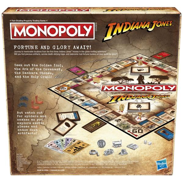 Imagem de Jogo de Tabuleiro Hasbro Gaming Monopoly Indiana Jones Edition