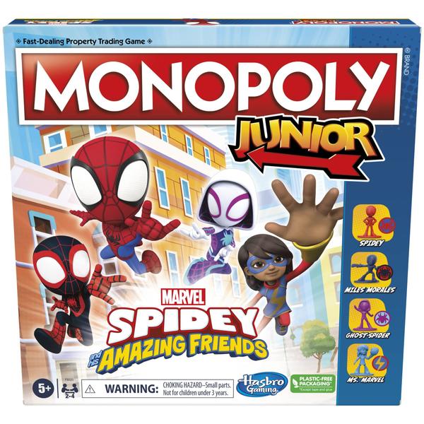 Jogo de Tabuleiro Hasbro Gaming Monopoly Junior Marvel Spidey 5+ Imagem de Jogo de Tabuleiro Hasbro Gaming Monopoly Junior Marvel Spidey 5+