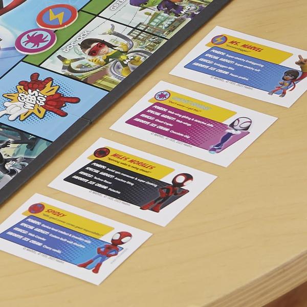 Jogo de Tabuleiro Hasbro Gaming Monopoly Junior Marvel Spidey 5+ Imagem de Jogo de Tabuleiro Hasbro Gaming Monopoly Junior Marvel Spidey 5+