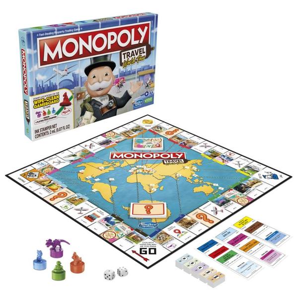 Imagem de Jogo de tabuleiro Hasbro Gaming Monopoly Travel World Tour 8+ Years