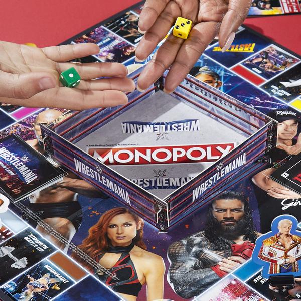 Imagem de Jogo de tabuleiro Hasbro Gaming Monopoly Wrestlemania Edition