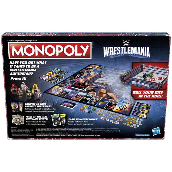 Imagem de Jogo de tabuleiro Hasbro Gaming Monopoly Wrestlemania Edition