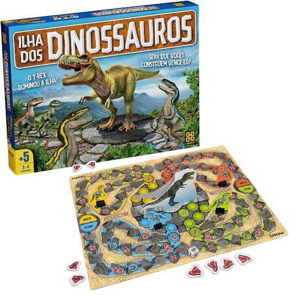 Imagem de Jogo De Tabuleiro Ilha Dos Dinossauros 4274 Grow