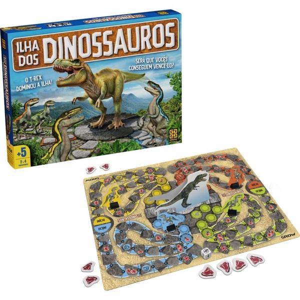 Imagem de Jogo de Tabuleiro ILHA dos Dinossauros